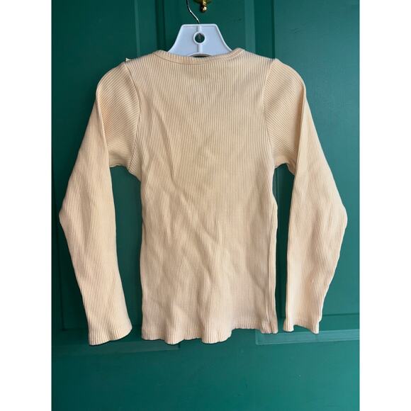 Pink Chicken size 7 beige tan long sleeved top - Picture 5 of 6